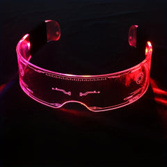 LED Luminous Men's Glasses Futuristic Style Technology Glasses