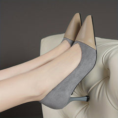 Women's Stiletto Heel Shoes Pointed Toe Block Pumps Dress Shoes