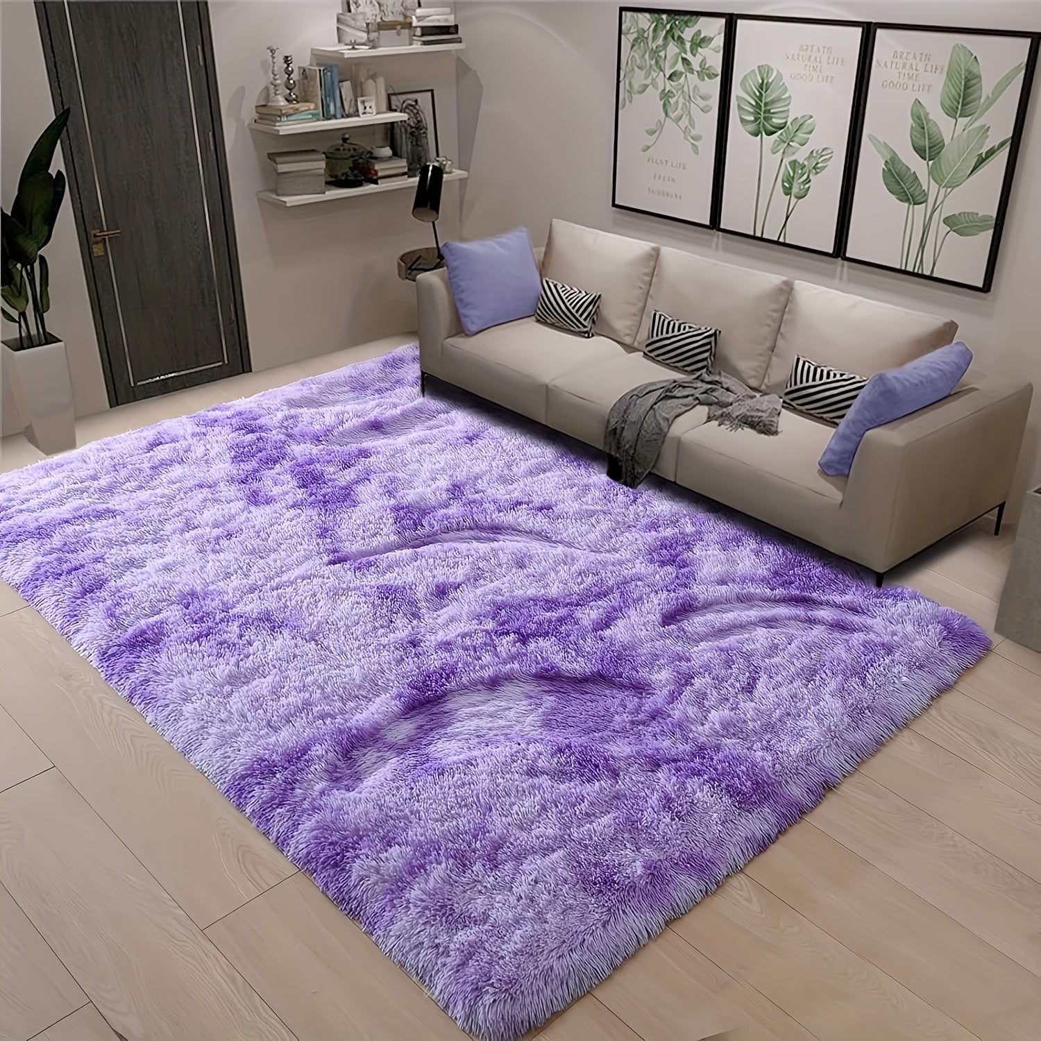 Tie Dye Soft Shaggy Rug 4x6 Feet