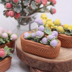 1:12 Scale Potted Plant Model for Dollhouse Decor