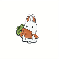Cute Y2K Rabbit Enamel Pin for Clothes, Bags, DIY Decor - Ideal Gift