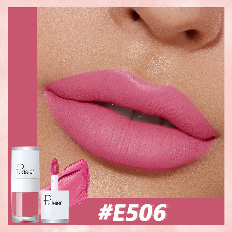 Pudaier 16 Colors Lip Tint Long Lasting Matte Glossy Lip Gloss