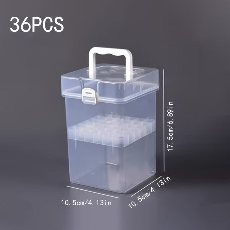 Marker Pen Storage Box Transparent Plastic Organizer