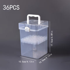 Marker Pen Storage Box Transparent Plastic Organizer