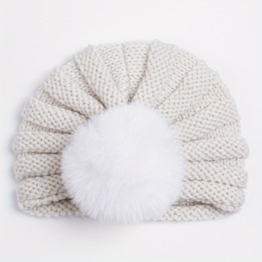 Baby Child Knitted Hat Wool Ball Thread Boys Girls
