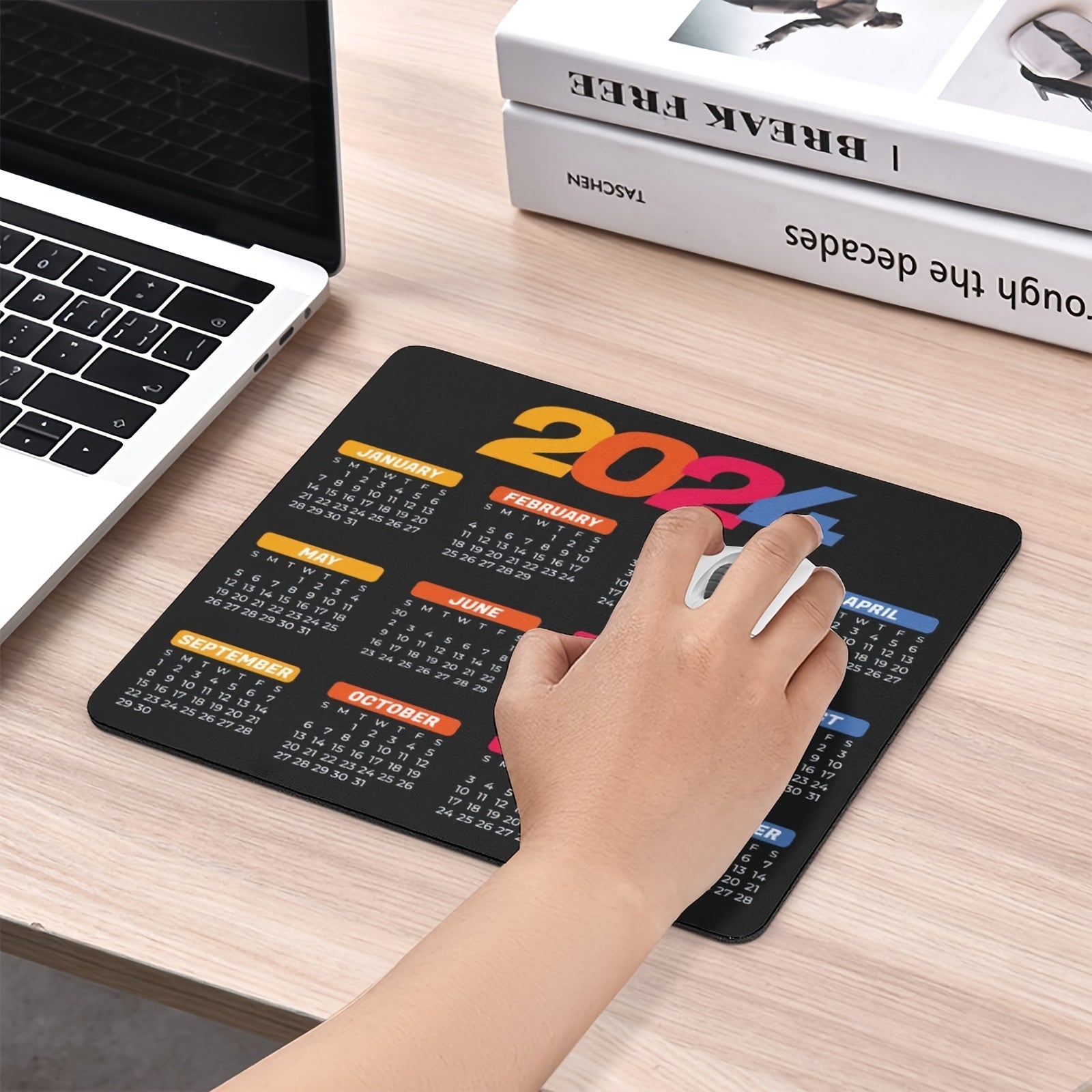 Calendar 02 Mouse Pad Non Slip Rubber Mouse Mat For Computer Desk