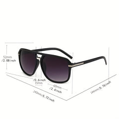 Men's Retro Square Frame Polarized Sunglasses