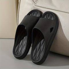 Men's Argyle Pattern Slip On Slides Non-Slip House Slippers