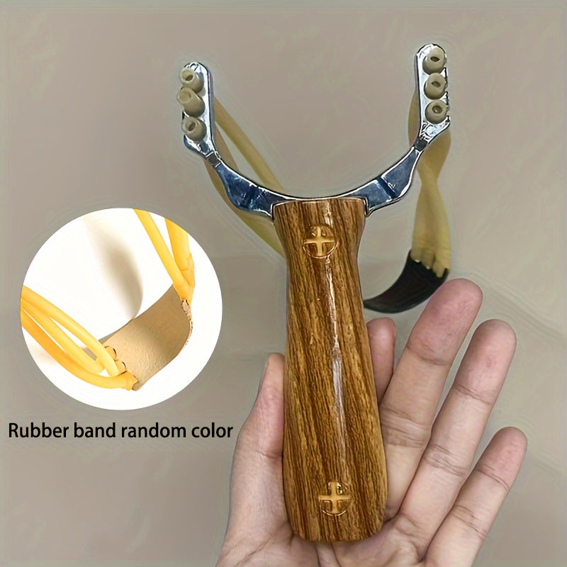Wood Grain Slingshot Toy for Practice and Sports
