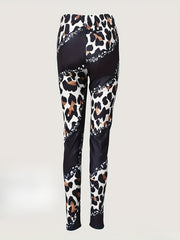 Colorblock Leopard High Rise Skinny Leggings