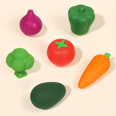 Silicone Kitchen Toy Set for Kids - Reusable Fruit & Vegetable Cutting Toys