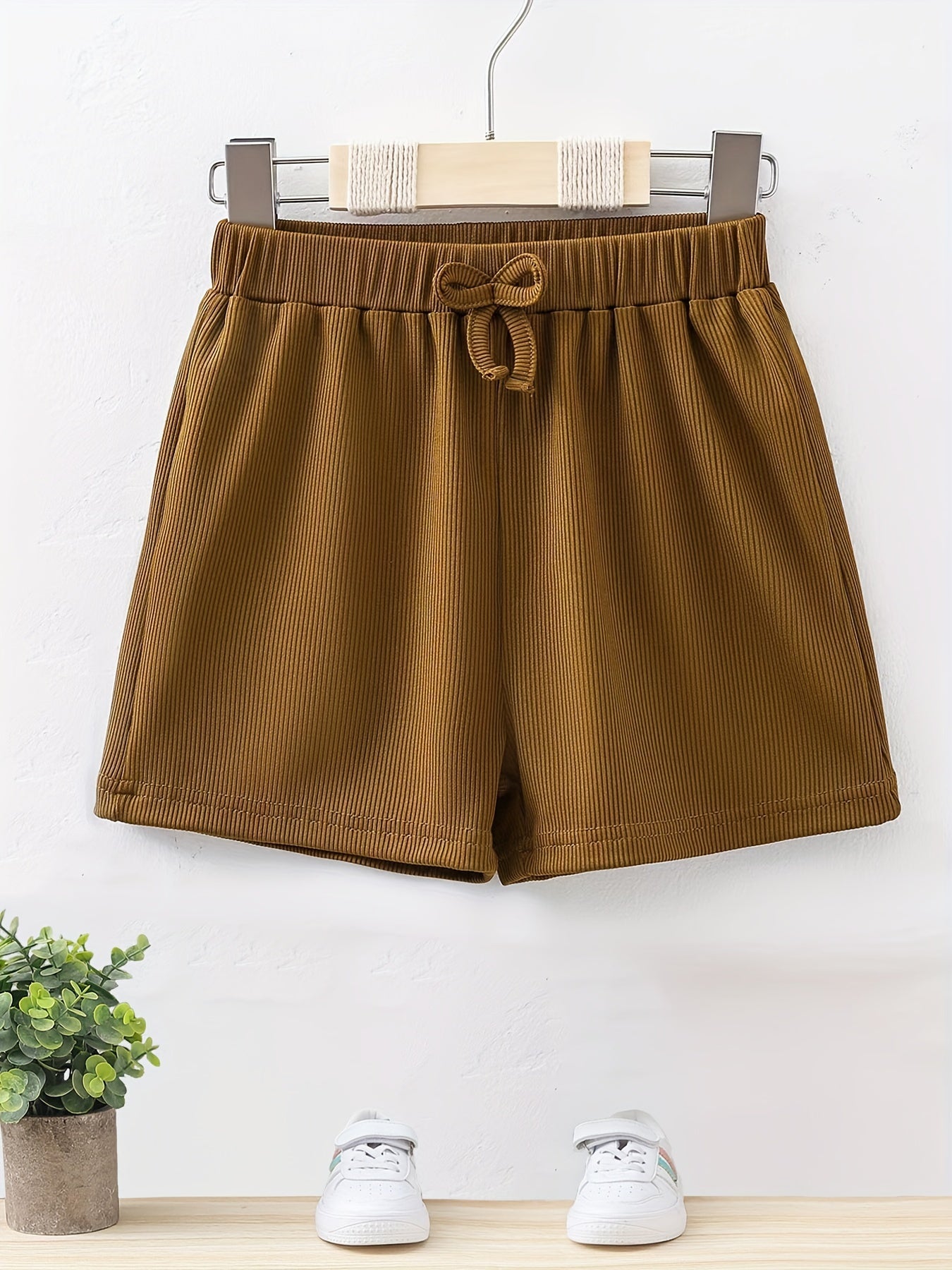 Girls Knit Bowknot Shorts Comfortable Casual Pants For Summer