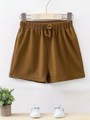 Girls Knit Bowknot Shorts Comfortable Casual Pants For Summer