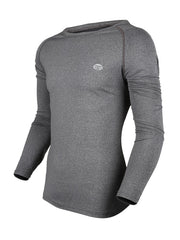 Men's Thermal Compression Sports Shirt Long Sleeve Crew Neck Baseball Base Layer