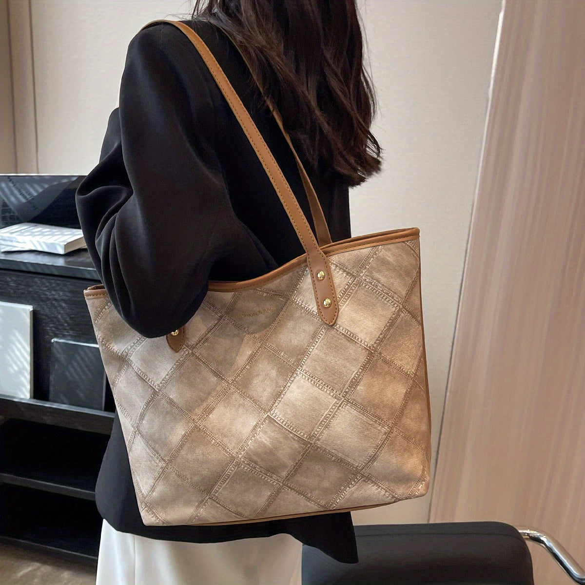 Large Capacity Tote Shoulder Bag for Work