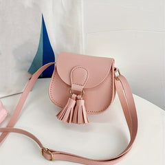 Mini Kids Crossbody Bag Tassel Shoulder Bag Coin Purse for Girls