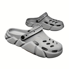Men's Platform Clogs Hollow Out Garden Shoes