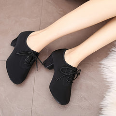Women's Lace Up Soft Sole Latin Jazz Dance Shoes