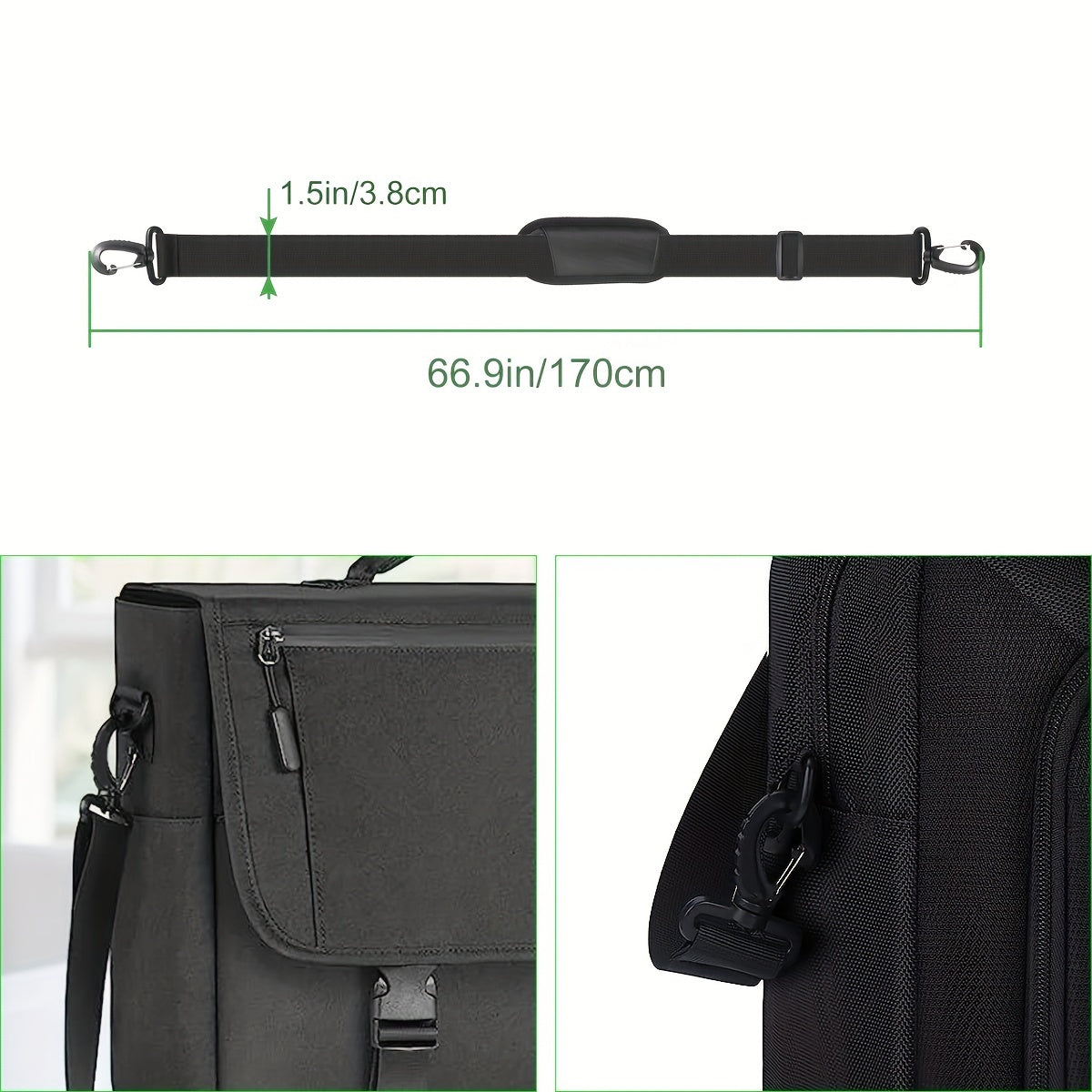 Minimalist Shoulder Bag Strap Replacement Nylon Crossbody Travel Accessory