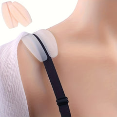 Invisible Silicone Shoulder Pads Soft Non-slip Bra Strap Cushions