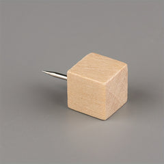 30pcs Wooden Push Pins 5 Styles Storage Box Home Office Craft Projects