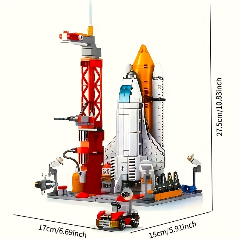 Solar System Rocket Building Blocks Set Educational Space Shuttle Launch Center