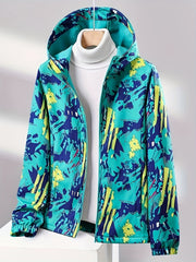 Waterproof Fleece Liner Outdoor Jacket Climbing Hooded Coat Women's Activewear