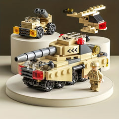 123pcs Military Tank Series Building Blocks Toys for Children