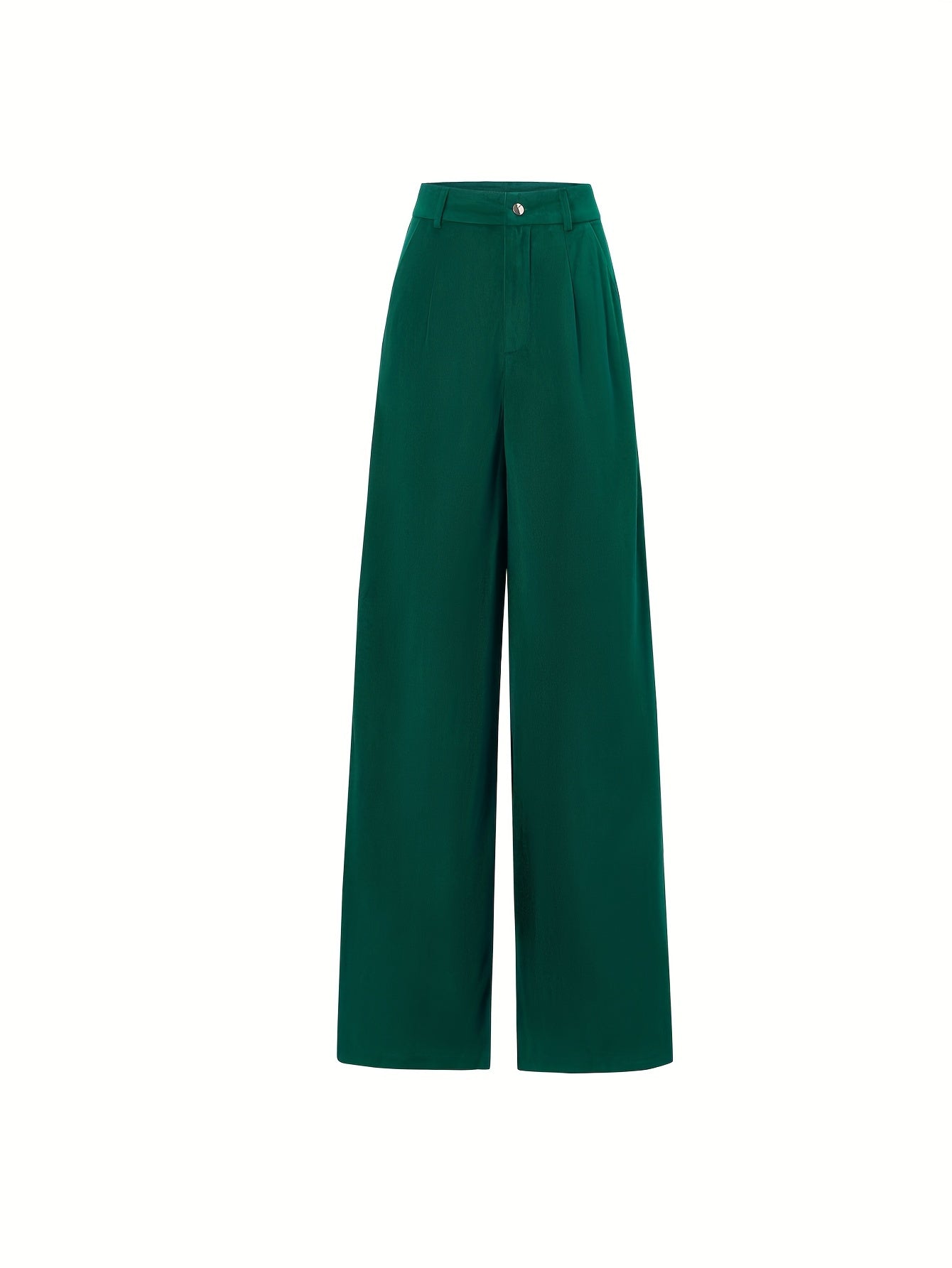Corduroy Straight Button Front Pants for Women