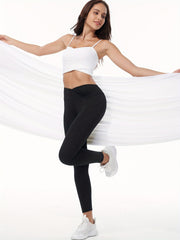 Solid Yoga Pants High Strech Running Sports Leggings