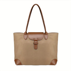Large Capacity Tote Bag Solid Shoulder Bag Versatile Women's Commuter Bag