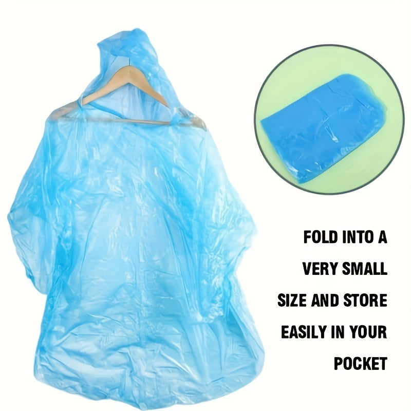 Disposable Rain Cover for Adults - Waterproof Portable Raincoat