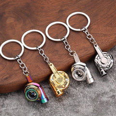 Turbocharger Pendant Keychain Metal Key Chain