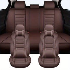 5 Seat Car Seat Cover YNOOH PU Leather Auto Cushion Protector