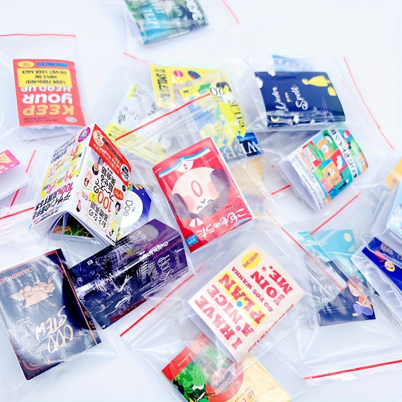 1pc Dollhouse Mini Book Flip Book Modern Magazine Decoration Christmas Gift