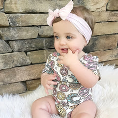 18pcs Colorful Bow Nylon Elastic Headbands for Baby Girls