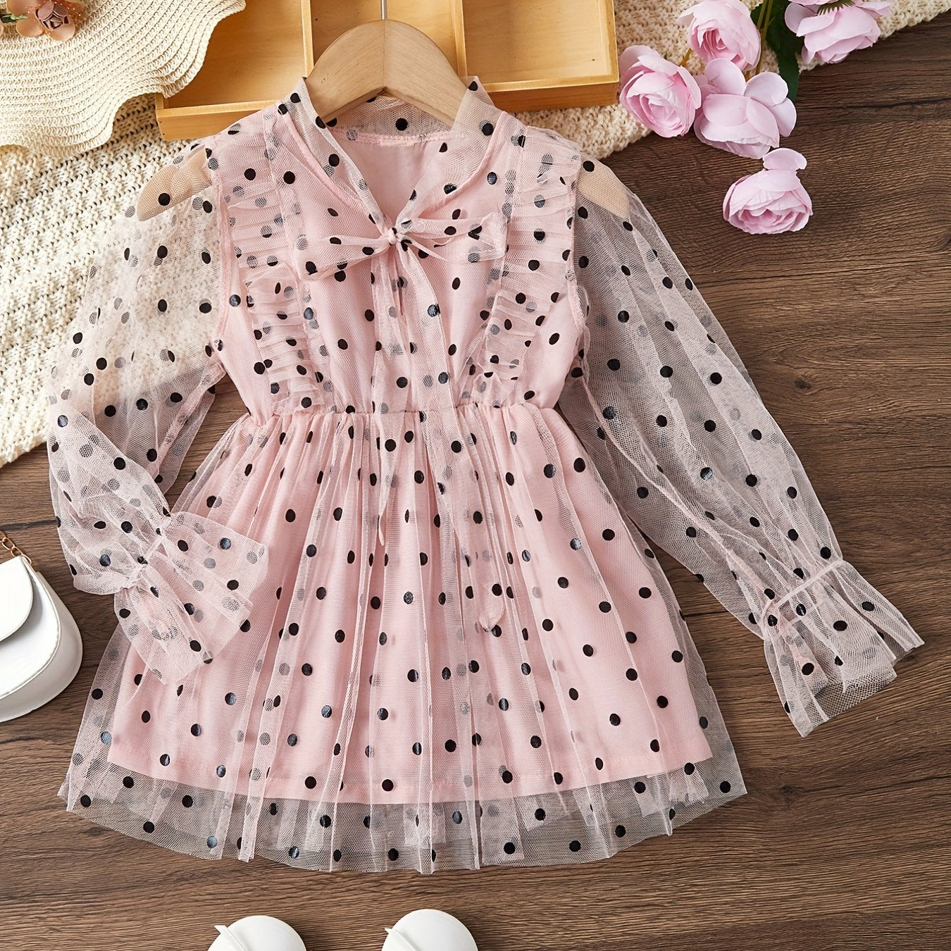 Mesh Dress & Polka Dot Princess Dress