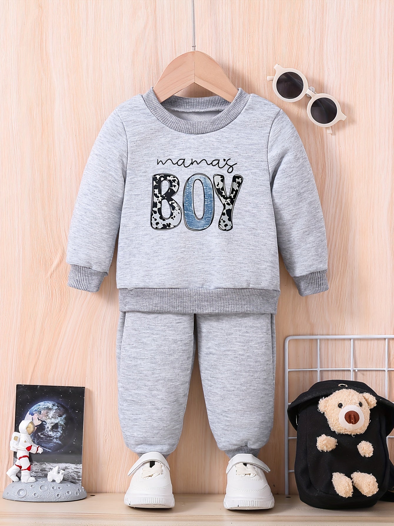 Baby Casual Outfit Long Sleeve Sweatshirt Trousers Set