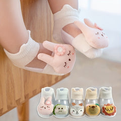 Baby Girls Cotton Cartoon Doll Decor Ankle Socks