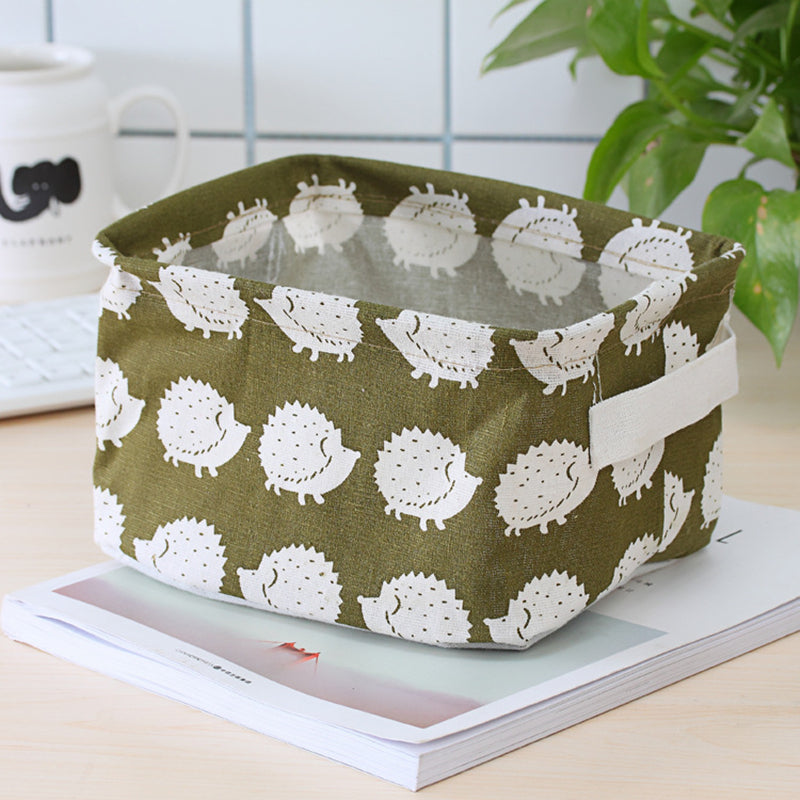 Foldable Desktop Storage Box Stationery Cosmetics Storage