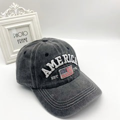 Retro Sunscreen Baseball Cap for Men Embroidery Strap