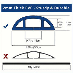 Floor Cord Cover Protector Prevent Cable Trips Cable Management Solution