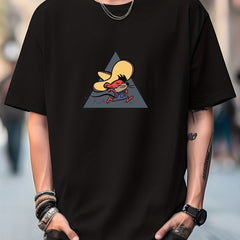 Mouse Print Men's Graphic Crew Neck T-shirt for Summer