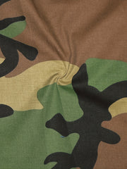 Camo Print Coat With Pockets Women's Outerwear