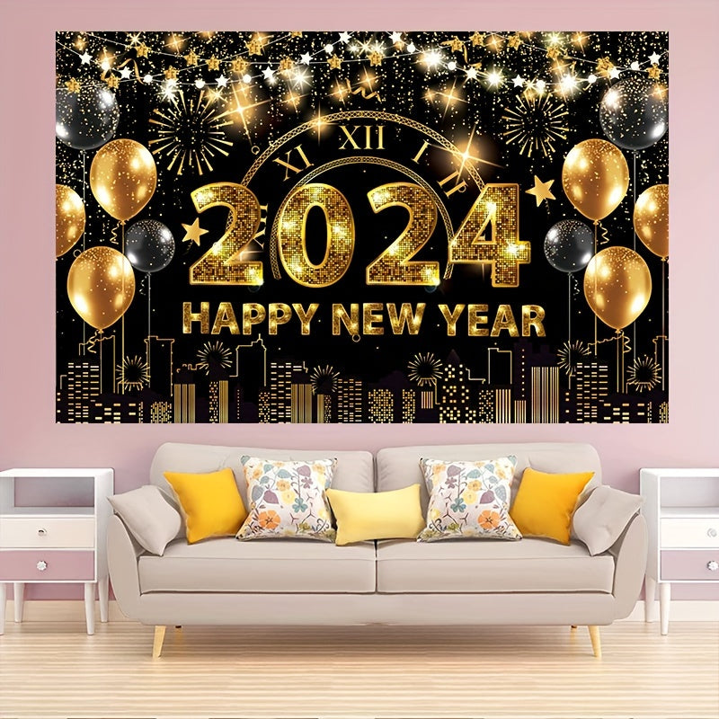 Year Backdrop Banner Cloth Background for Party Decorations