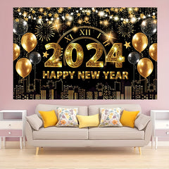 Year Backdrop Banner Cloth Background for Party Decorations