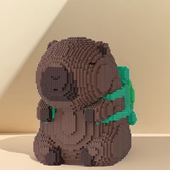5001pcs Capybara Backpack Building Blocks Gift for Decoration