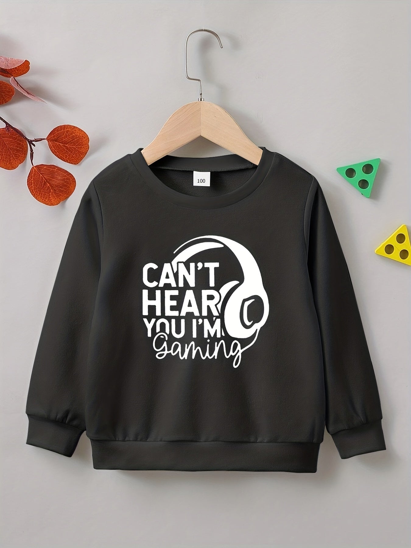 CAN'T HERE I'M GAMING Boys Sweatshirt