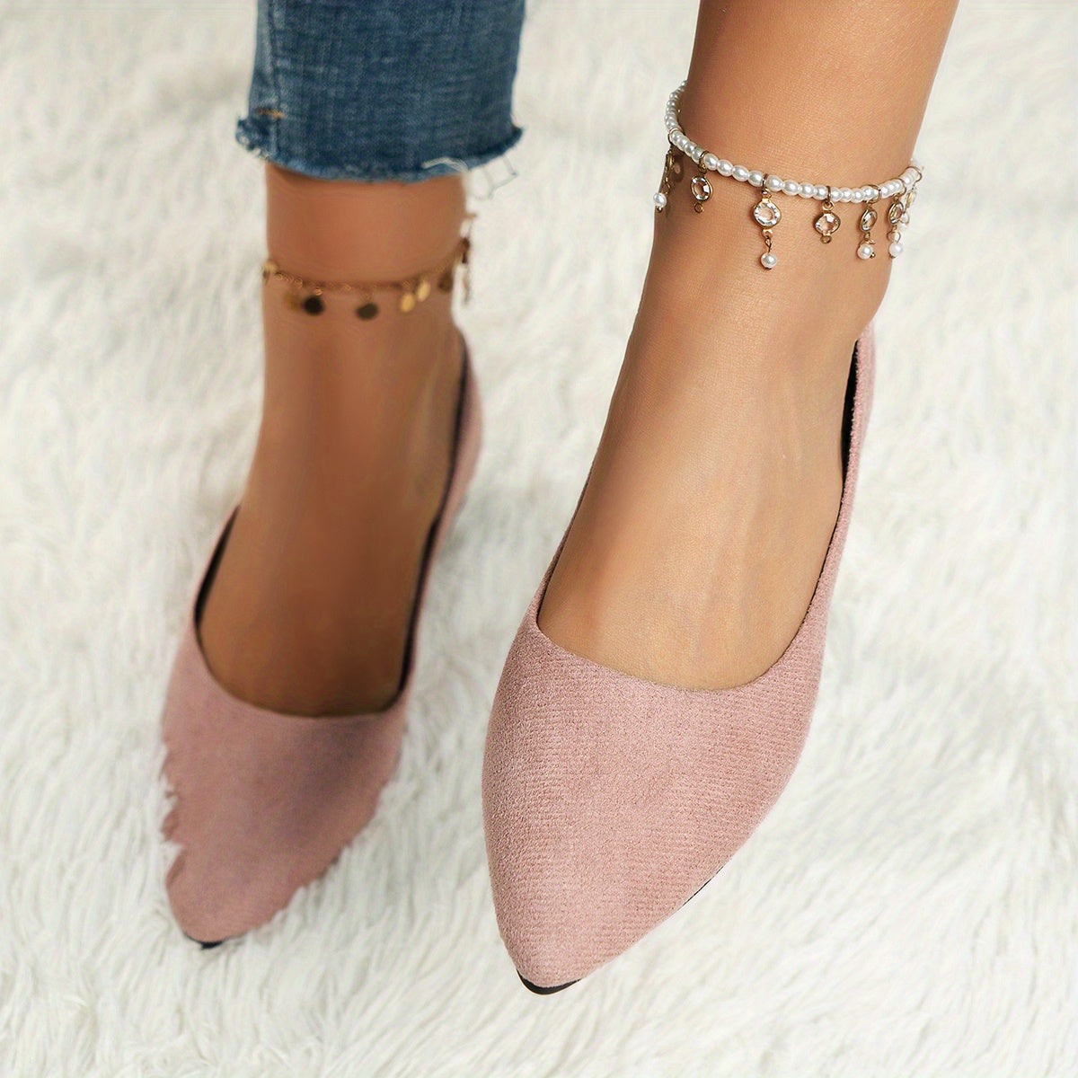 Women's Lightweight Pointed Toe Slip On Shoes