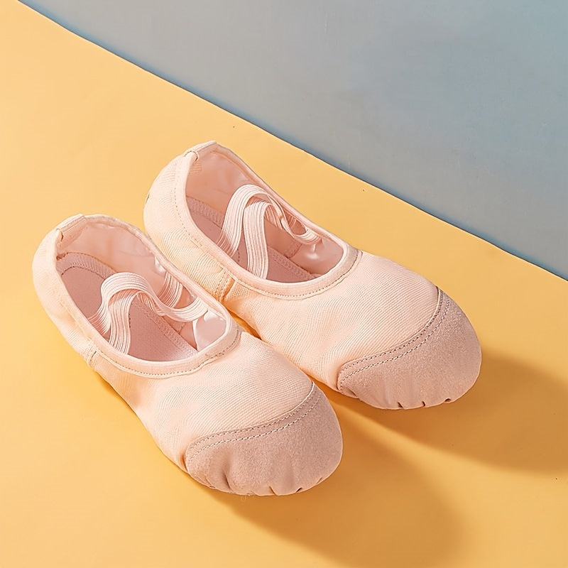 Women's Cross Straps Ballet Dance Shoes Soft Soled Dance Shoes